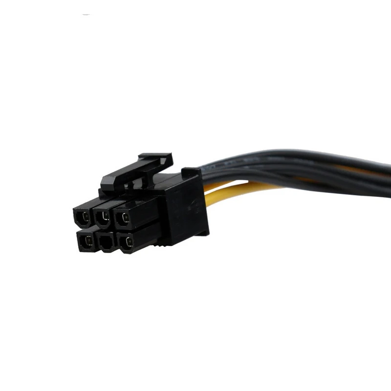 6pcs SATA Power Cable For Riser Card  PCI EXPRESS PCI-E Sata Graphics Converter Adapter Video Card Power Cord15 Pin To 6 Pin