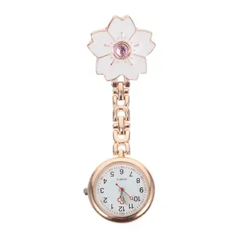 1Pc אחות פין קליפ-על תליית דש אחות פין סיליקון סיכת שעון כיס פרח דש כיס שעון