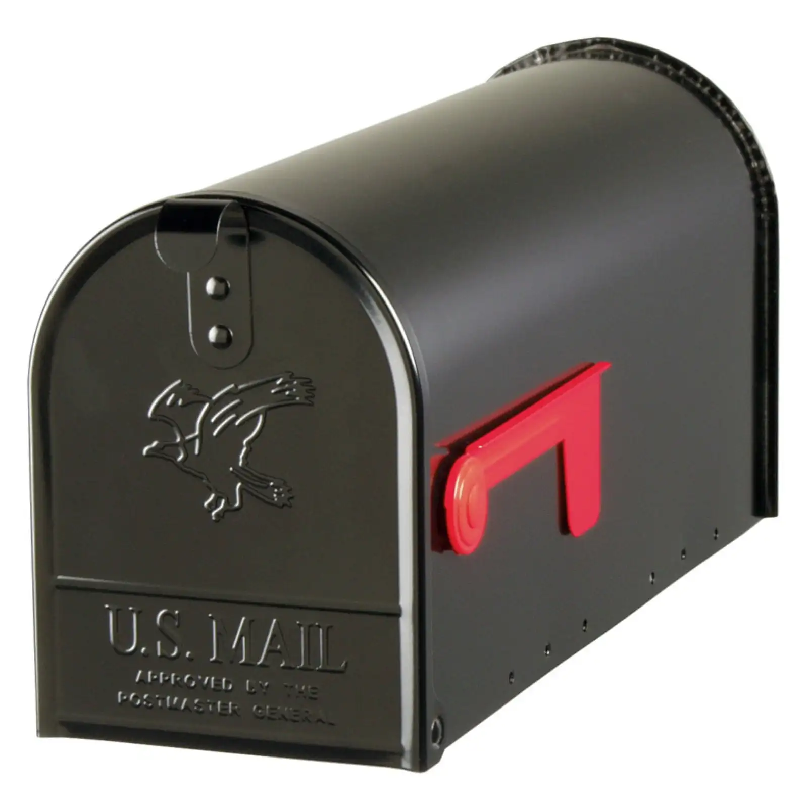 

Mailboxe Elite Medium,Steel,Post Mount Mailbox,Black,medium Size Smooth Exterior Surface Galvanized Steel Strong Durability New