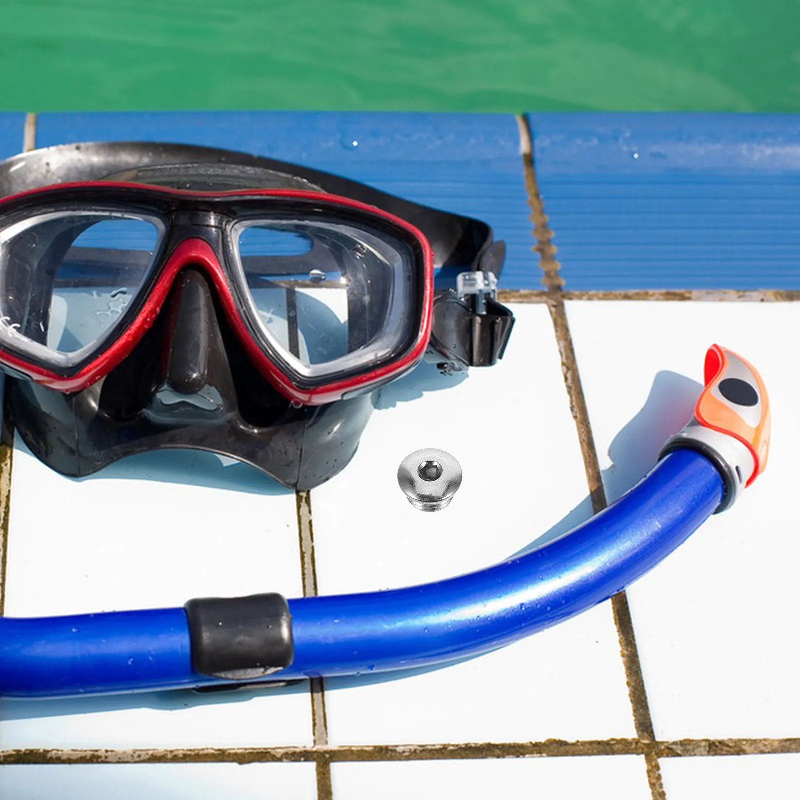 Scuba Diving Regulator Metal Plug Kit for High-Pressure Port Protection – Precision Fit, Streamlined Backmount Gear