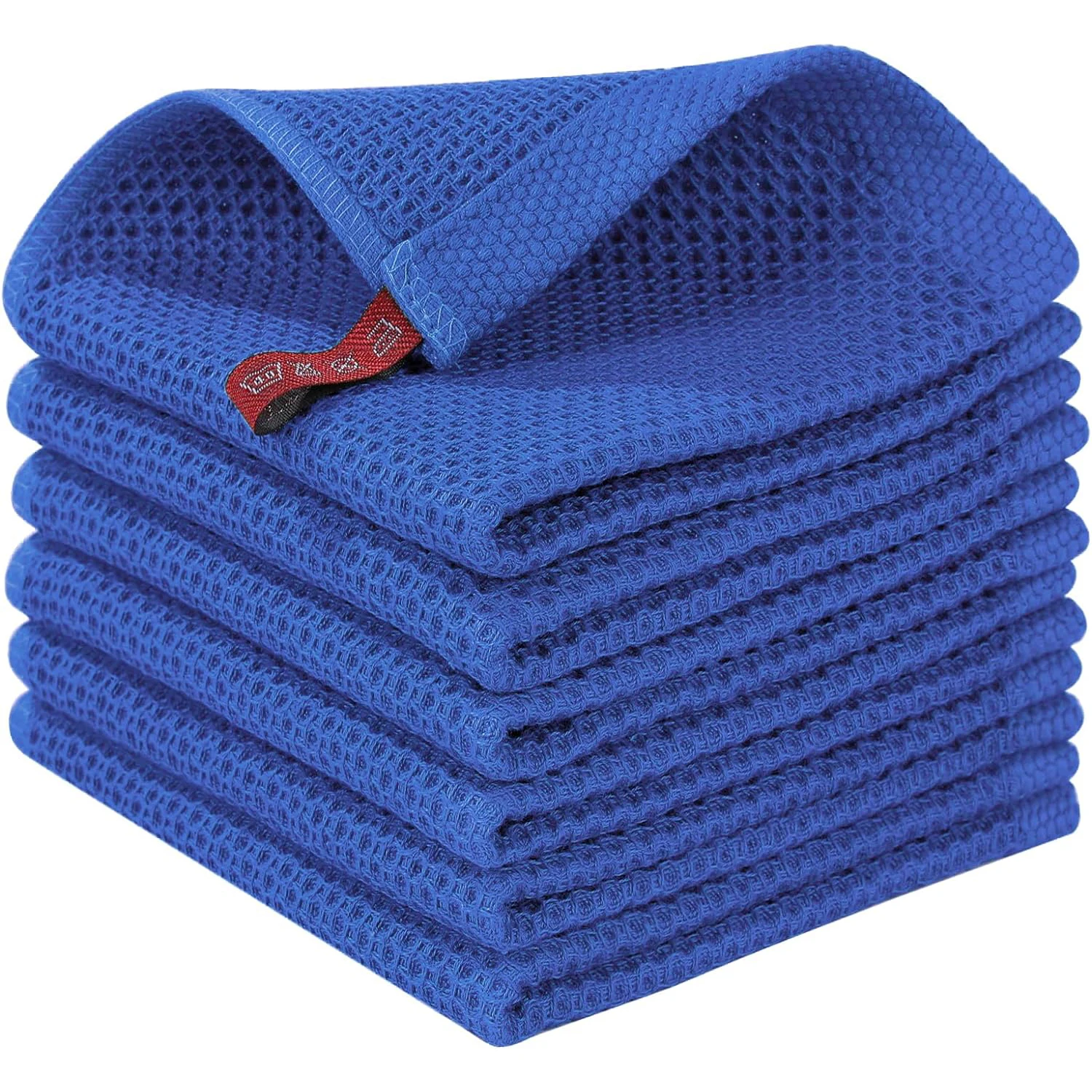 Cotton Honeycomb Kitchen Square Towel Set, Easy to Clean