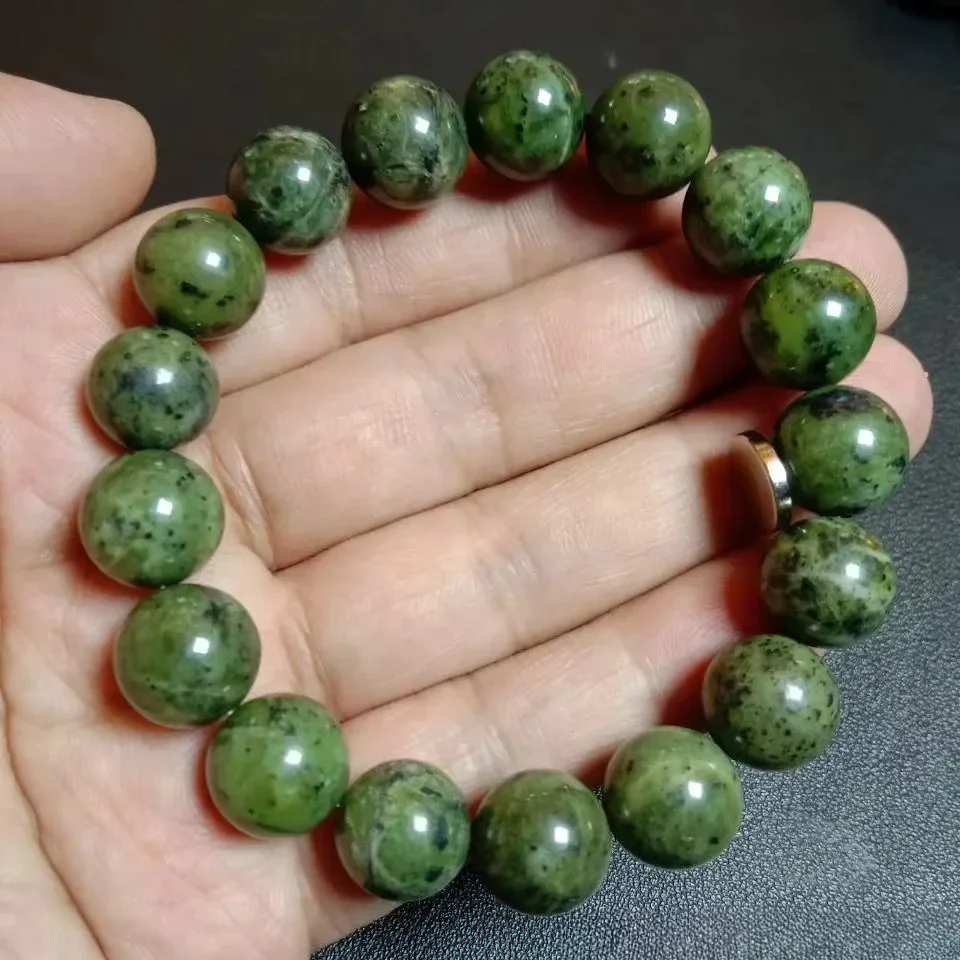

New Tibet Natural Medicine King stone Serpentine Jade Bracelet Men and Women Ethnic Style Wild Bracelet Jewelry