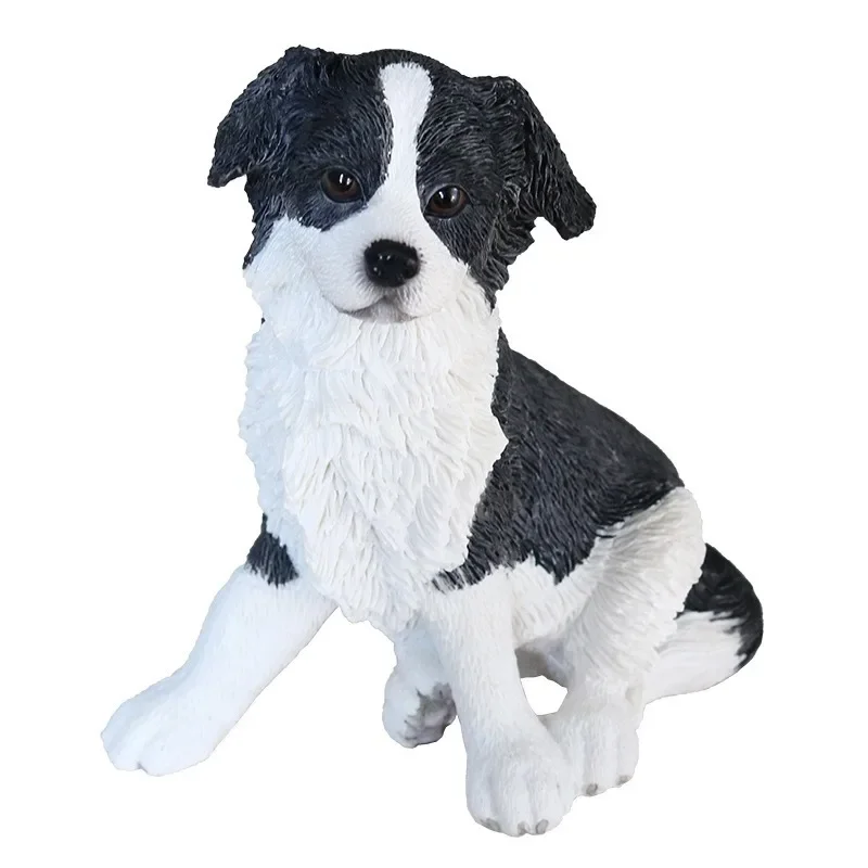 

Shepherd dog simulation border collie model car ornament doll figurines