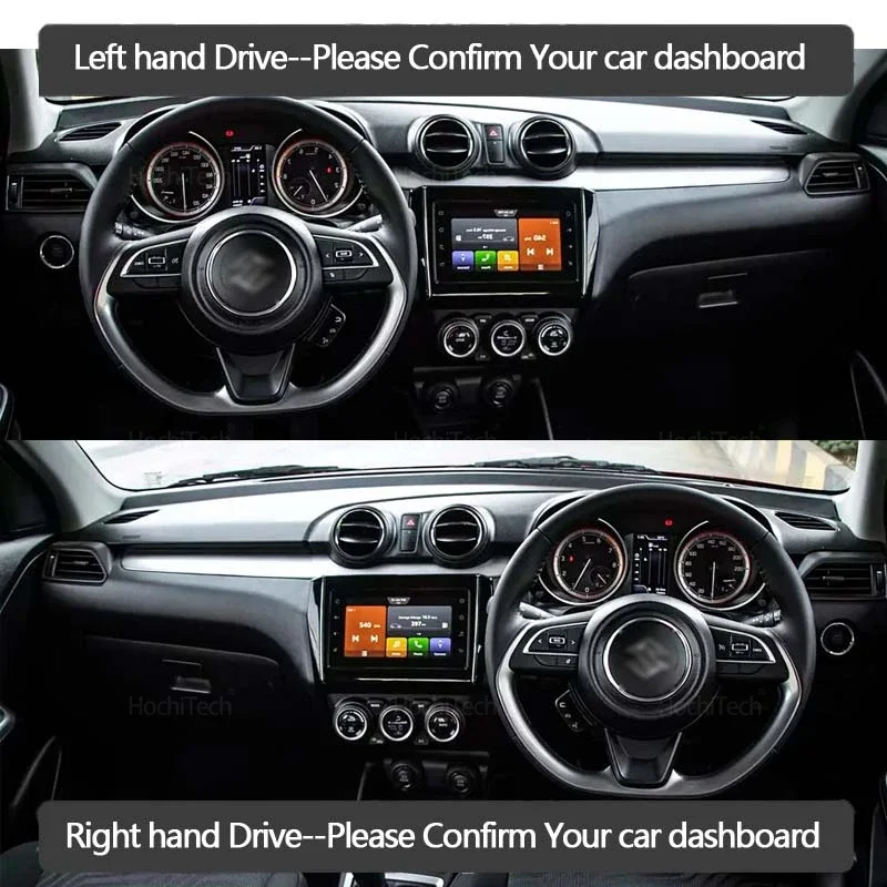 For Suzuki Swift A2L 2017 2018 2019 2020 2021 Anti-Slip Mat Dashboard Cover Pad Sunshade Dashmat Carpet Car Accessories