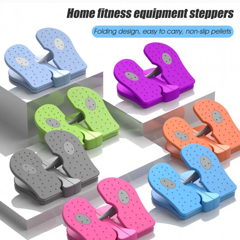 Mini Stepper Strong Frame Detachable Resistant Nonslip Stovepipe Ergonomic Design Leg Exercisers Peddle Foot Stepper for Indoor