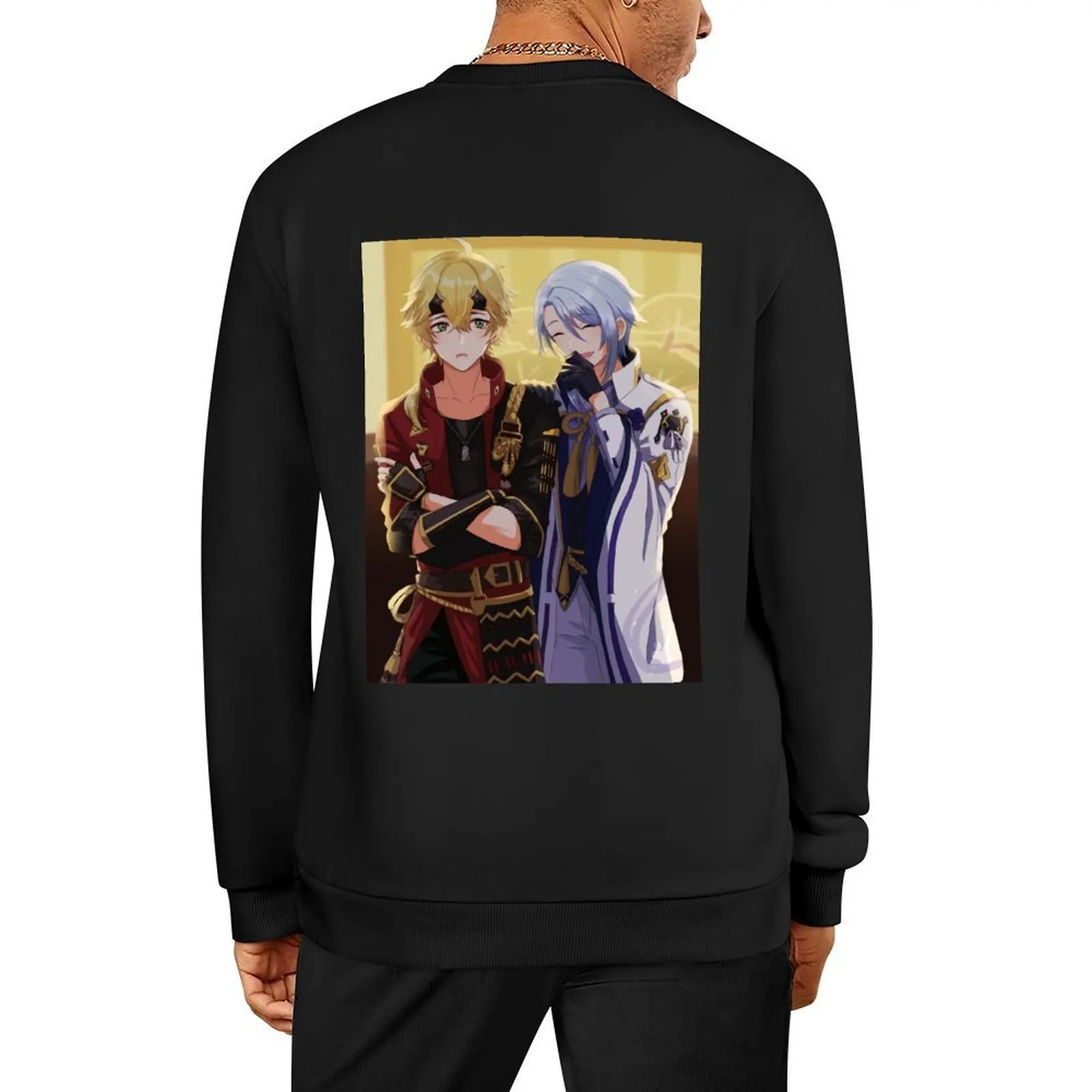 

Kamisato Ayato and Thoma Pullover korean style clothes mens clothes autumn men wear sports sweatshirt man