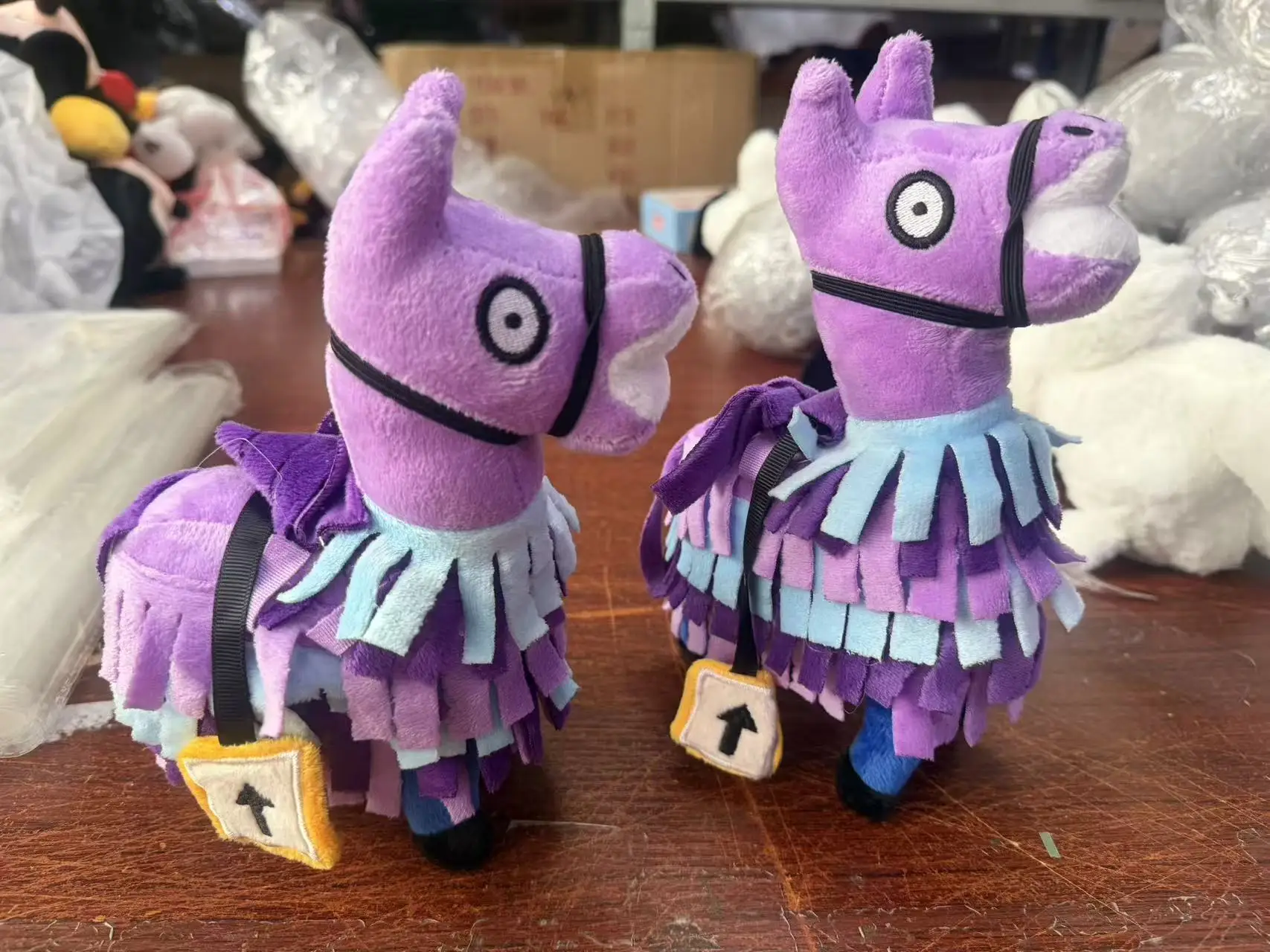 New Fortnite creative personality purple doll cartoon soft and comfortable plush toy living roomsofa bedroom desktop decoration