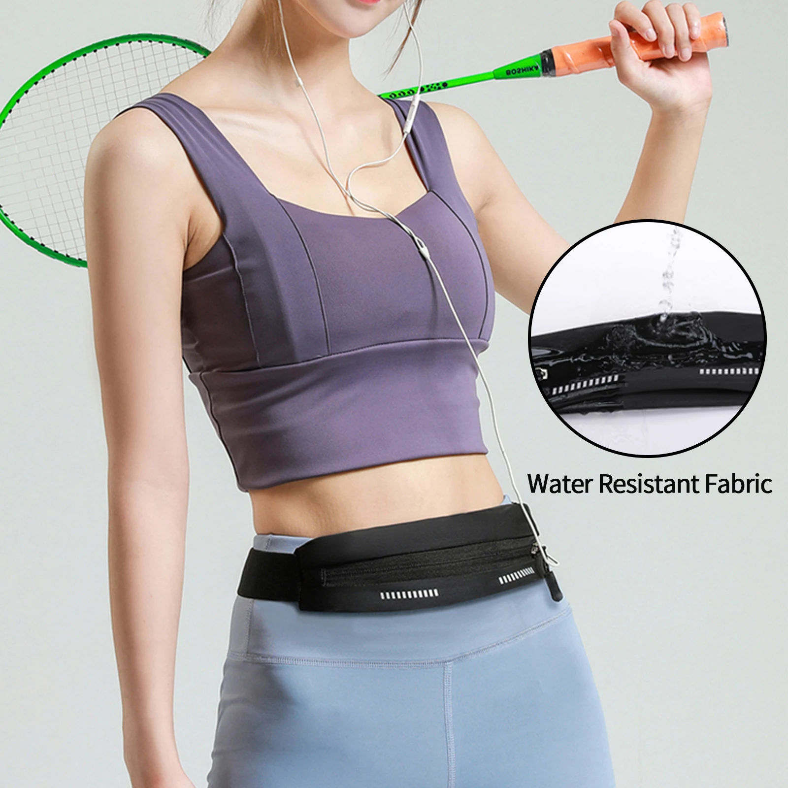 Running Waist Bag Outdoor Sports Travel Fanny Pack Adjustable Belt Bag Simple Solid Color Casual Waist Packs Universal