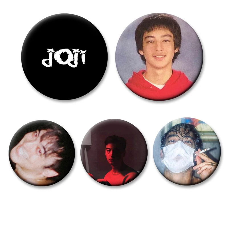 Hot Singer Joji Peripheral Enamel Pins Creative Brooch Round Badge for Bag Clothes Decor Jewelry Accessories Fans Collect Gifts