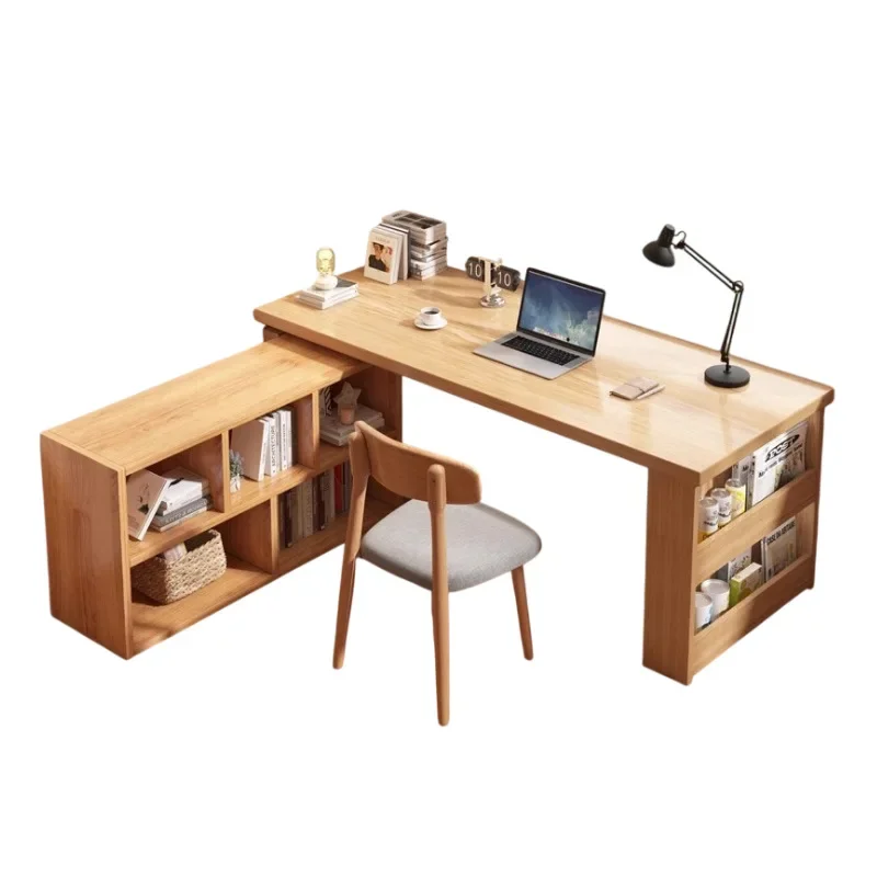 

Corner desk L-shaped computer desk Desktop bookcase Integrated household bedroom Study table
