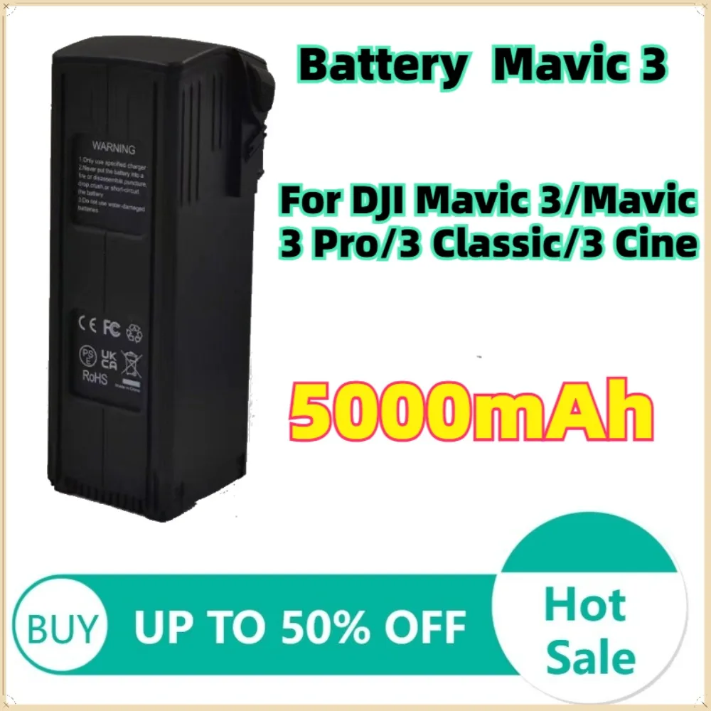 

For Mavic 3 Series/Drones, Long Flight Time​ Mavic 3 Intelligent Flight Battery 5000mAh High Capacity Battery