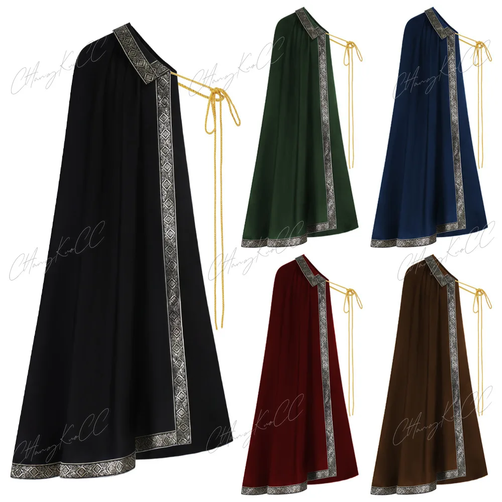 

Medieval Tudor Cape Renaissance Cavalier Half Shoulder Shawl Black Hooded Shrug Ranger's Cloak LARP Costume Halloween