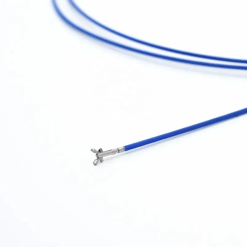 CE 1.5mm 1500mm Alligator Jaw Coated Disposable Biopsy Forceps Without for Bronchoscope or Choledochoscope