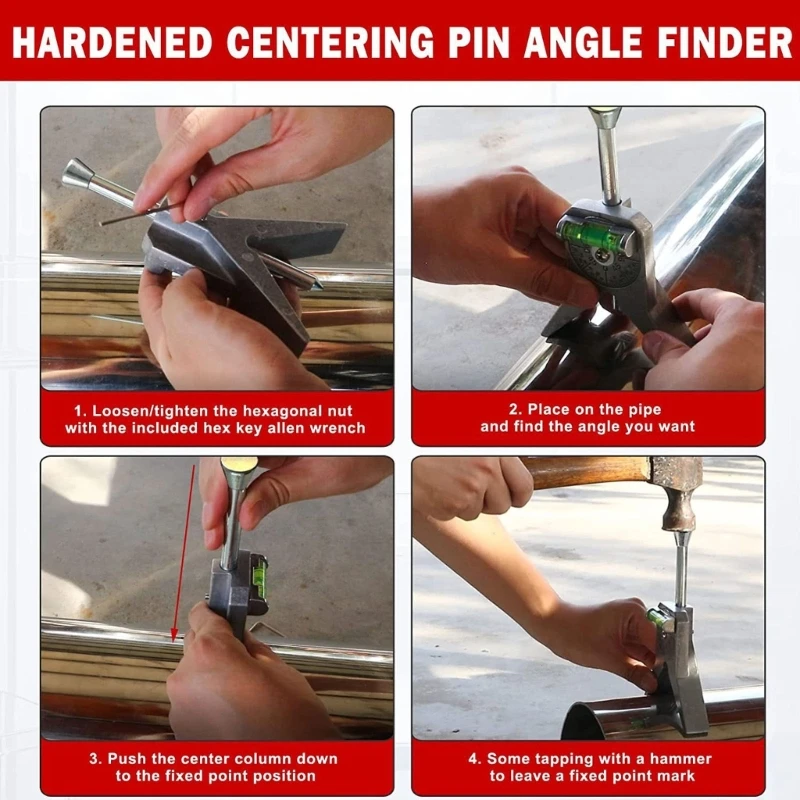 Imagem -03 - Pipe Centring Tool Marker Segurança Uso para Medir Tubos 0.5 e Acima Padrão Y-tipo Cabeça Nível Ajustável Grupo Dropship