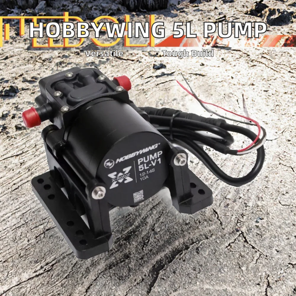 For Hobbs Wing Integrated Water Pump 5 L Brushless Combo Pump 10A 12S 14S V1 Sprayer Plant Agriculture Drone Diaphragm Pump