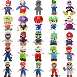 Juguetes de peluche de Mario para niños, juguetes suaves de juego de dibujos animados, Luigi, Waluigi, Wario, Luiji, regalos de cumpleaños y Navidad, 29 estilos