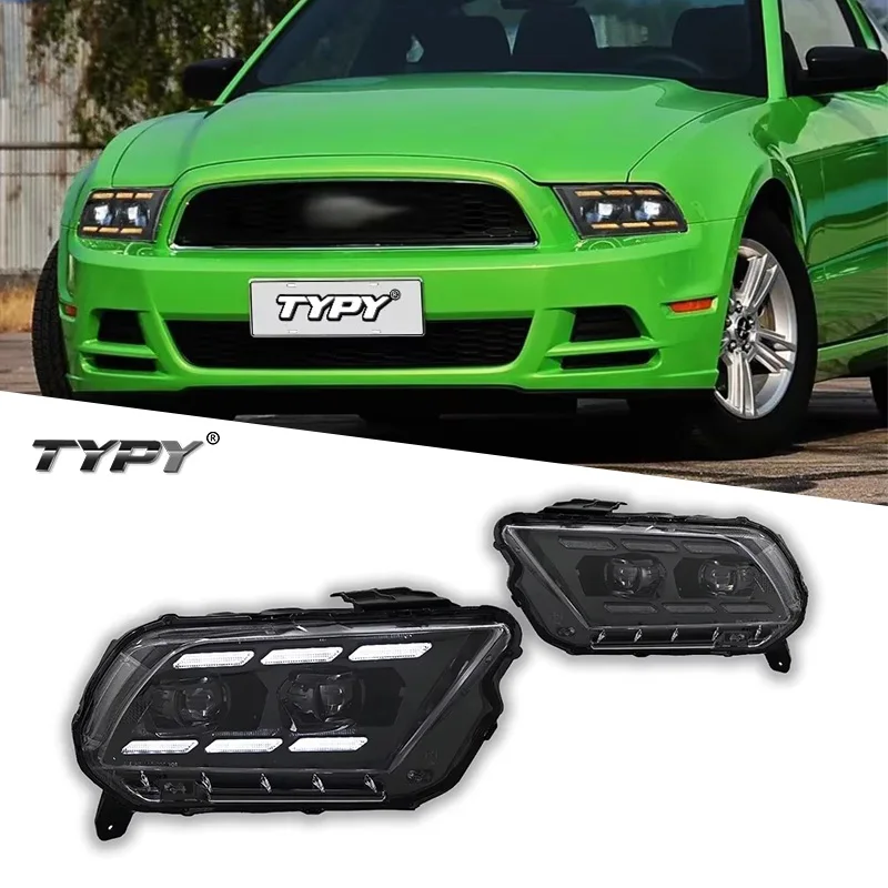 

TYPY Car Lights For Ford Mustang Headlight LED Projetor head Lamp Daytime Running Light Automotive Accessories 2009-2014