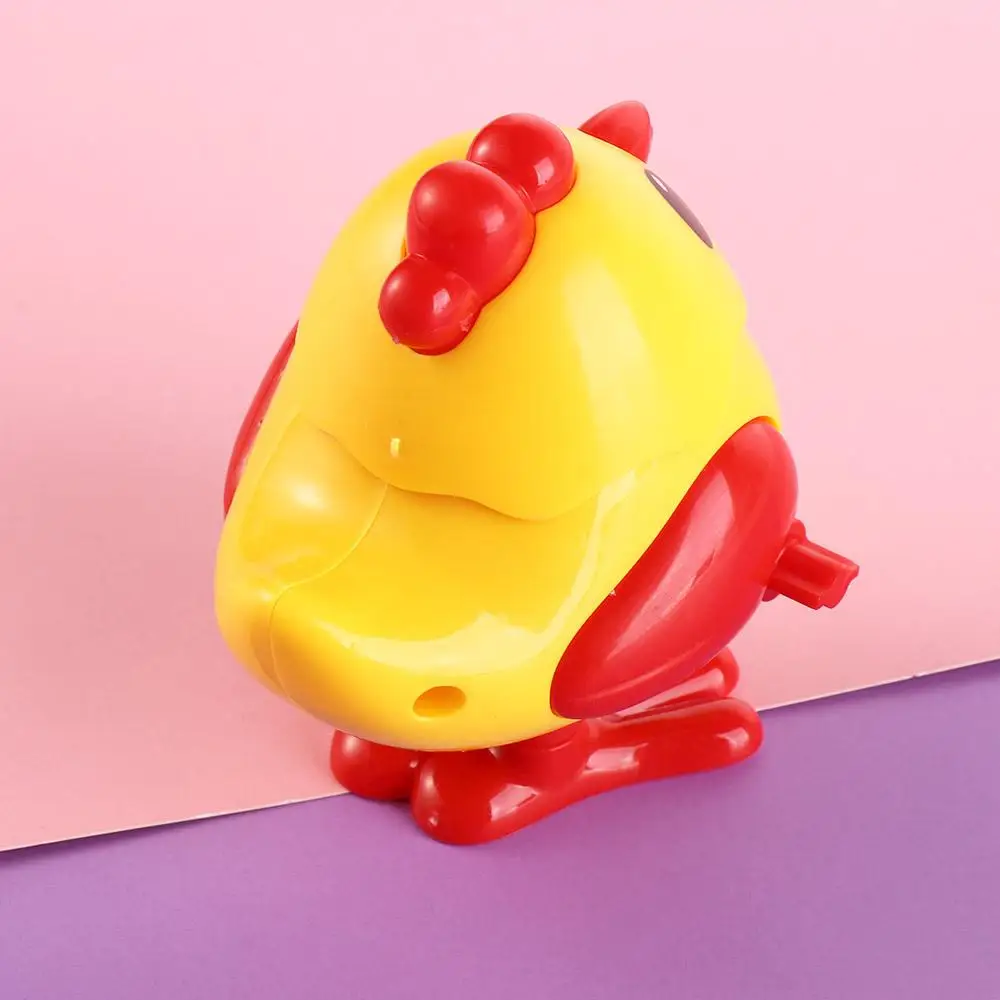 Plastics Girls Wind-Up Spring Chicken Toy Chicken Educational Wind Up Jumping Chicken Toy Wind-Up Spring Jumpin