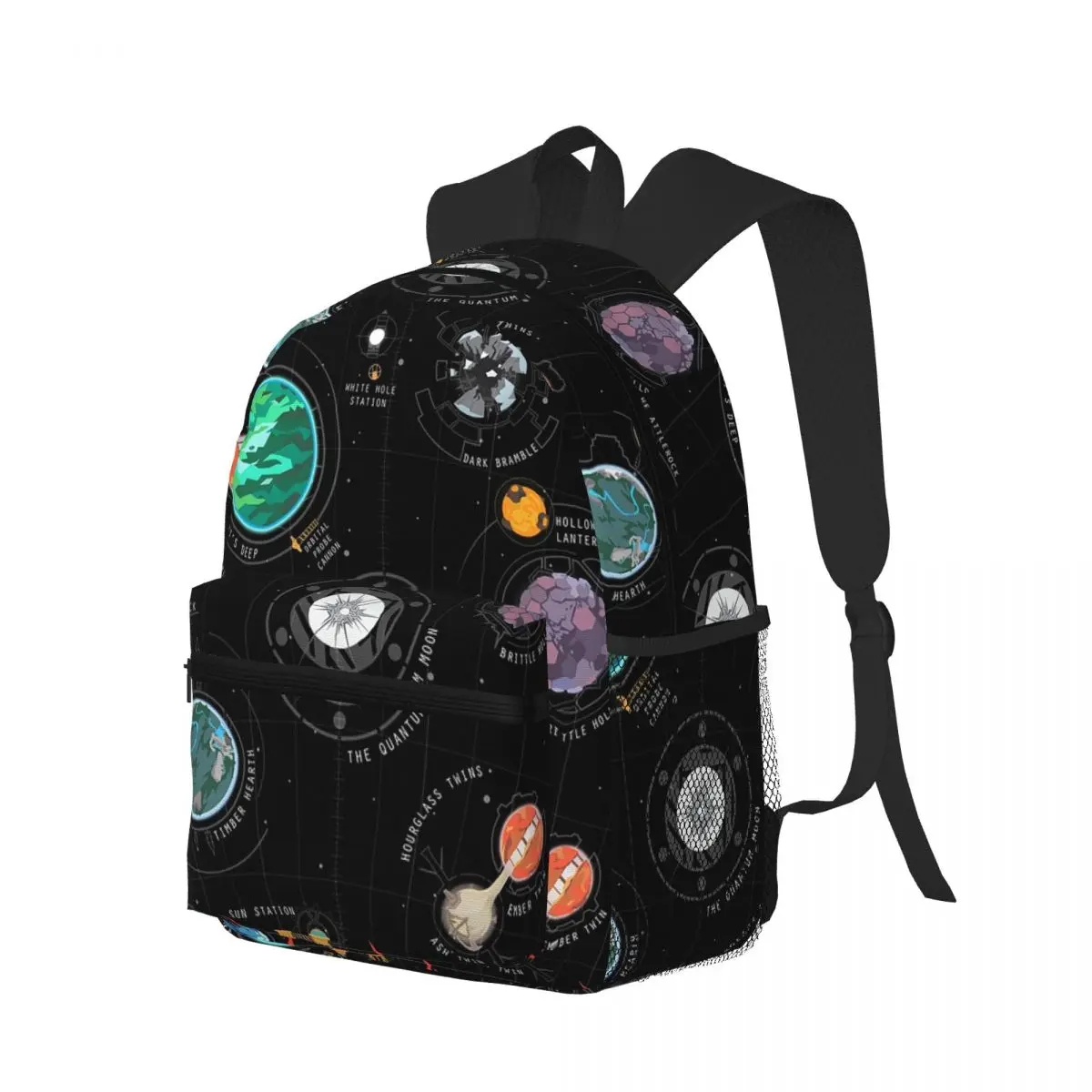 Outer Wilds System Student Backpack School Bag Hiking Travel Daypack for Men Women Bookbag Shoulder Bags