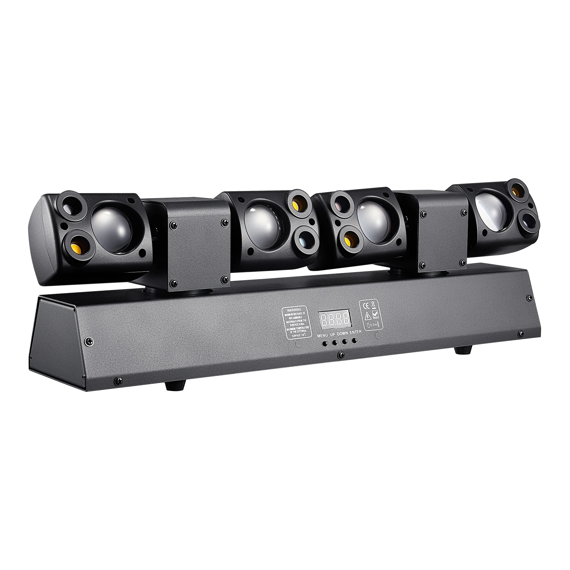 2025 LED DJ-podiumverlichting Dubbele kop DMX Sfeer Bar Beam Lamp voor Home Party Ambient Disco Dance Dynamische verlichtingsapparatuur - afbeelding 1