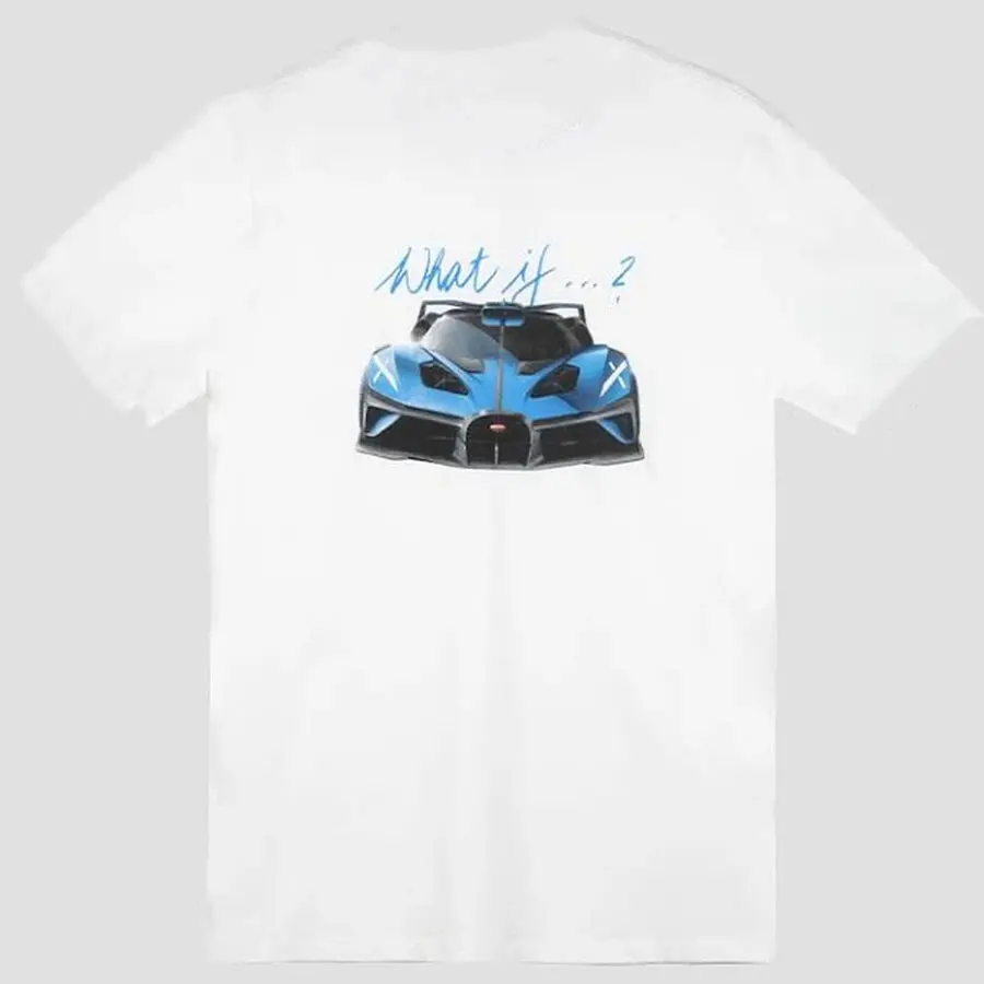 

Car Lovers T-shirt Bugat car Bolide Men's and Women's Short-Sleeved with Patterns for Summer