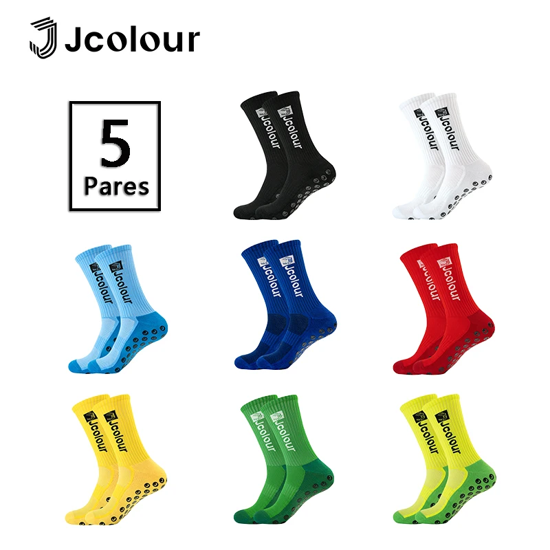 جوارب رياضية عصرية متعددة الألوان، جوارب كرة قدم مضادة للانزلاق، جوارب مرنة لركوب الدراجات، جوارب من مادة البولي أميد