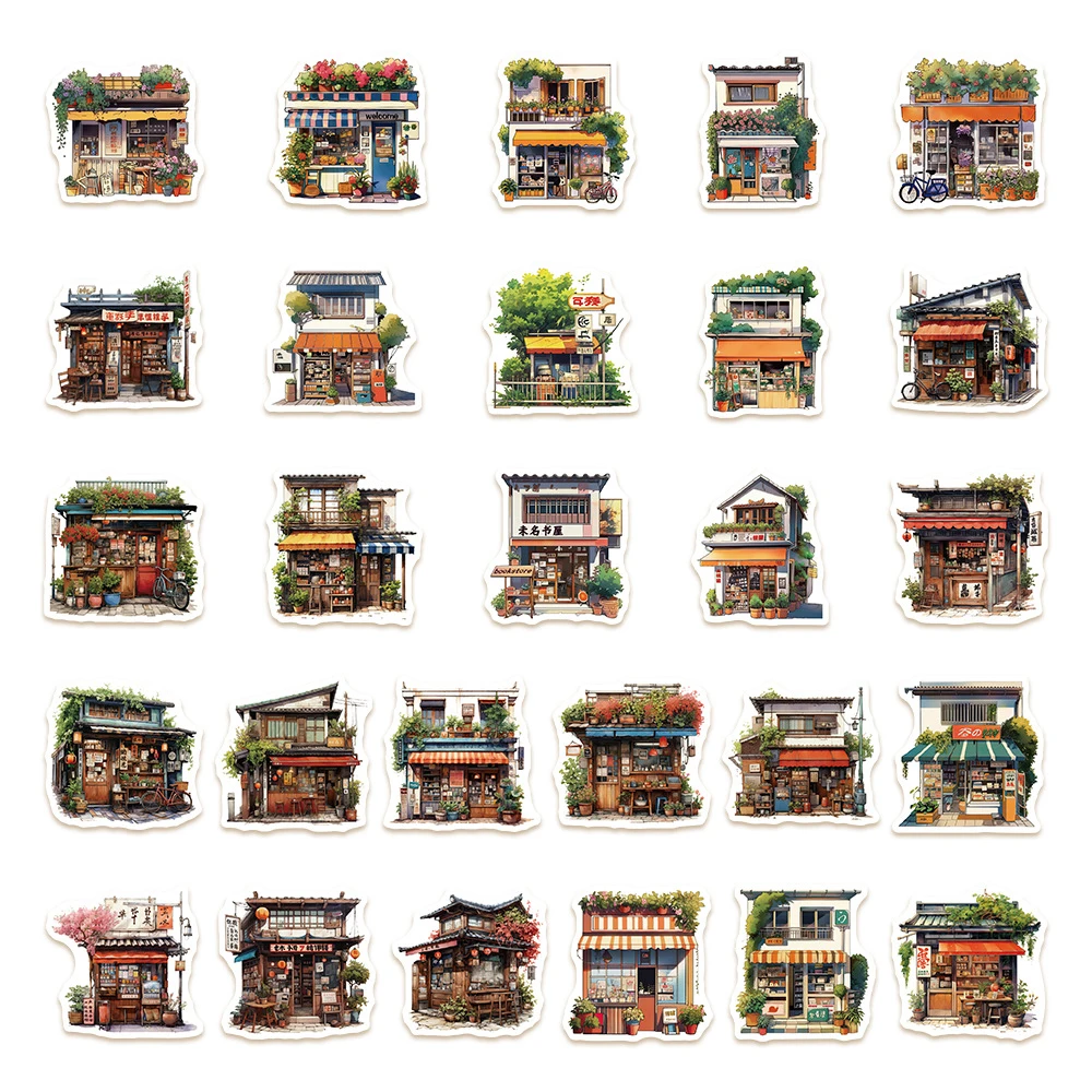 10/30/55 szt. Japońskie naklejki z motywem ulicy, naklejki artystyczne, graffiti, naklejki na pamiętnik, telefon, rower, deskorolkę, klasyczne naklejki anime, dekoracyjne