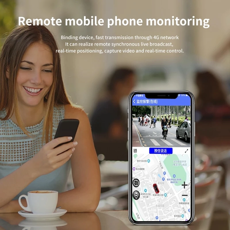 4G Mini Check on Phone 1+8G Dashcam LCWS/FVWS Dual Lens Video Record WIFI GPS Rear View Remote Live Car DVR Camera