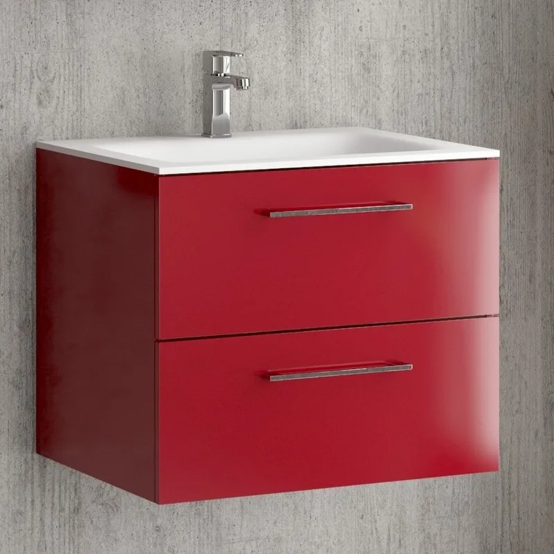 60cm Classic Style Bathroom Vanity Unit Mirror Cabinet 2 EL-60C  Wall Units Solid Wood Water-Resistant Ceramic Marble