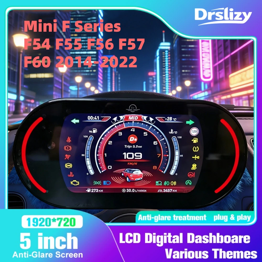 

New Mini F Series Digital Instrument Cluster 5.5'' F54 F55 F56 F57 F60 2014-2022 Car Dashboard LCD Digital Speedometer Gauge