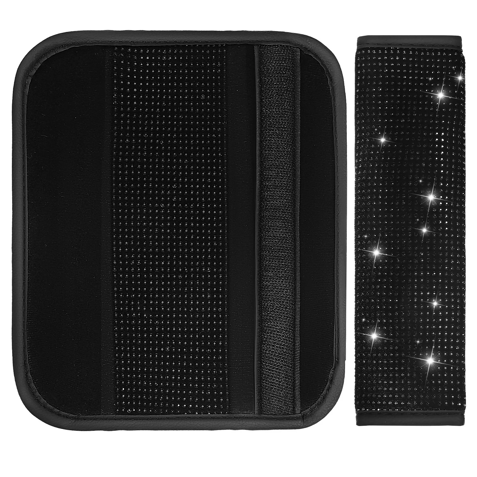 

2 pcs Bling Covers Microfiber Car Cushion Protective Padding Auto Interior Accessories Motorcycle