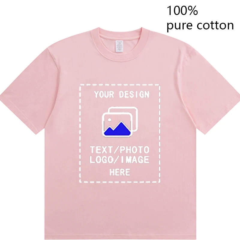 Op maat gemaakte heren-T-shirts zijn geschikt voor teambijeenkomsten, sportscholen en sporten. Katoenen shirts met ronde hals en korte mouwen.