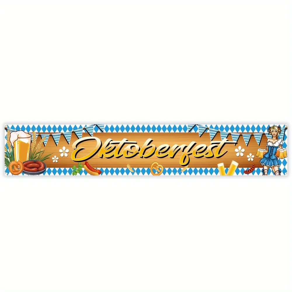 لافتة احتفال مهرجان أكتوبر في ميونيخ، ديكور حفلات ألماني نابض بالحياة، مناسبة لجدران المنزل والمطاعم #6