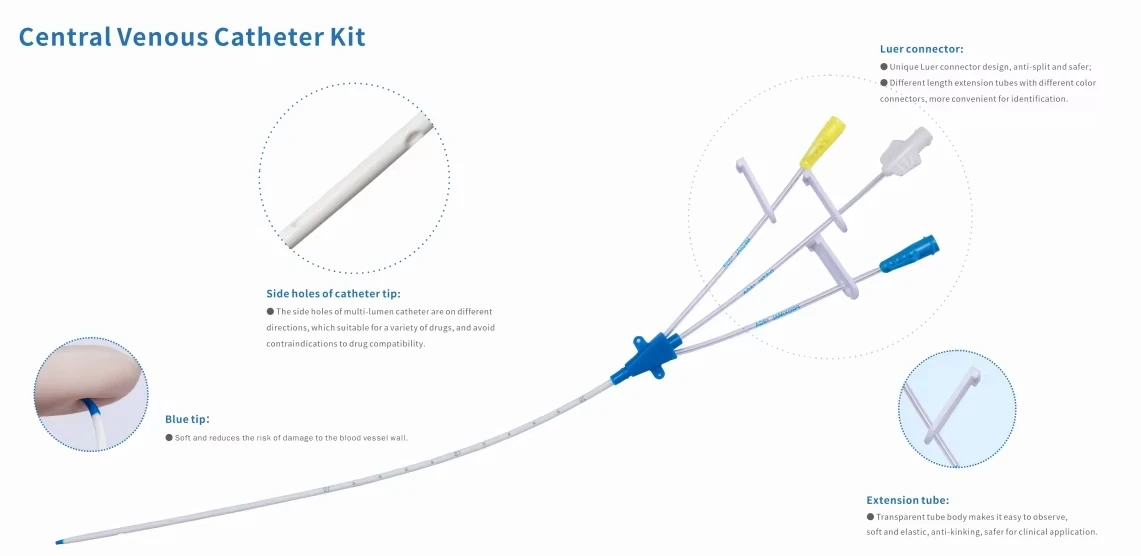 Manufacturer Price Disposable Single-Use Catheter Central Venous Catheterization Kit 1-14G