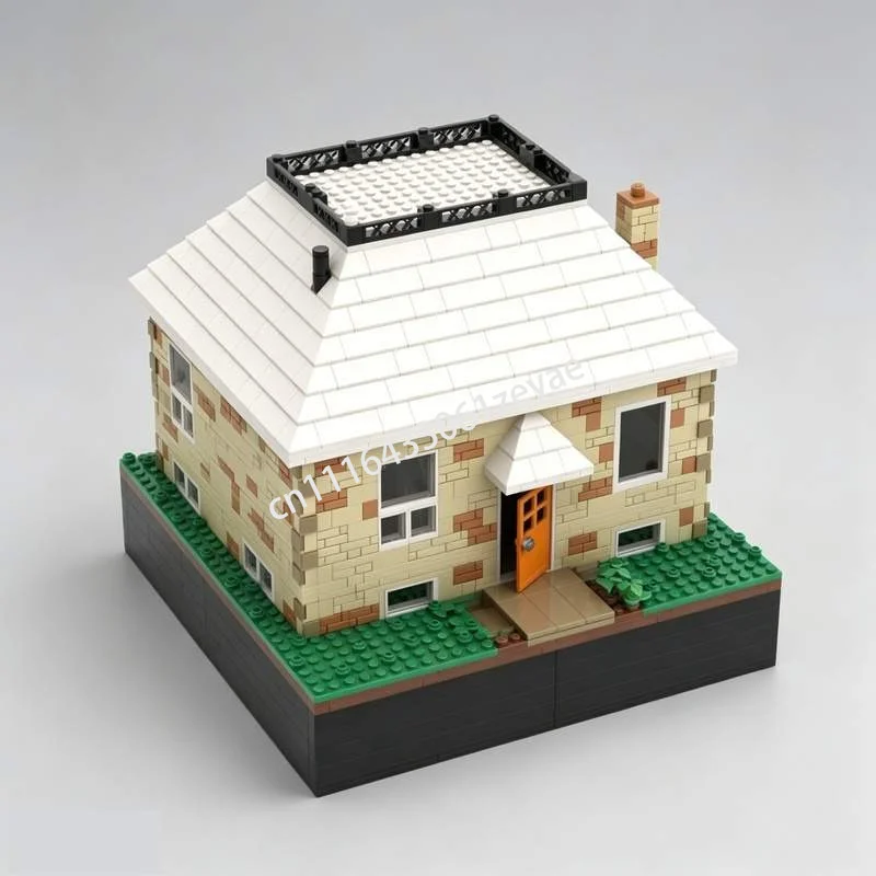 NEW 2192PCS Modular Split Level House Model Custom Puzzle Building Blocks DIY Assembly Architecture Toy Gift Collection Display