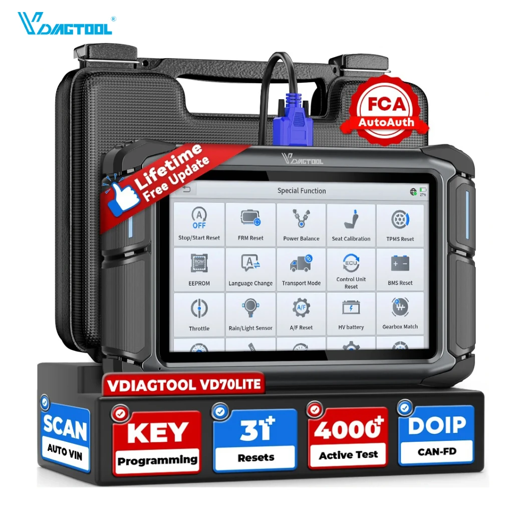 Диагностический сканер VDAIGTOOL VD70 Lite для автомобилей, программатор ключей, диагностическое устройство для всех марок авто, бесплатное обновление, наличие на складе в ЕС