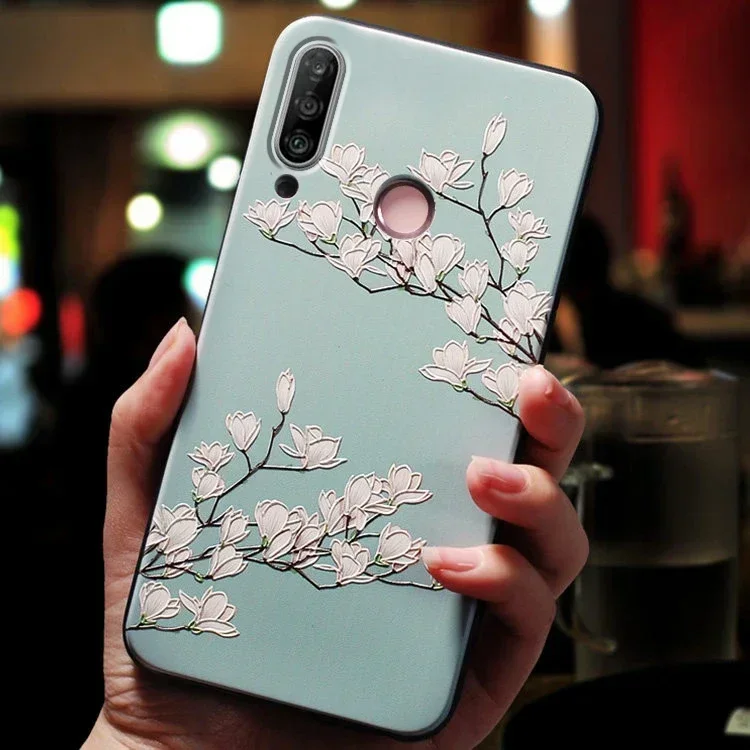 For Huawei P30 P20 P40 Lite Pro E P30Lite P40Lite P30Pro Case Honor 50 Pro 10 Lite 50Pro 10i Case Cute 3D Rose Phone Cover