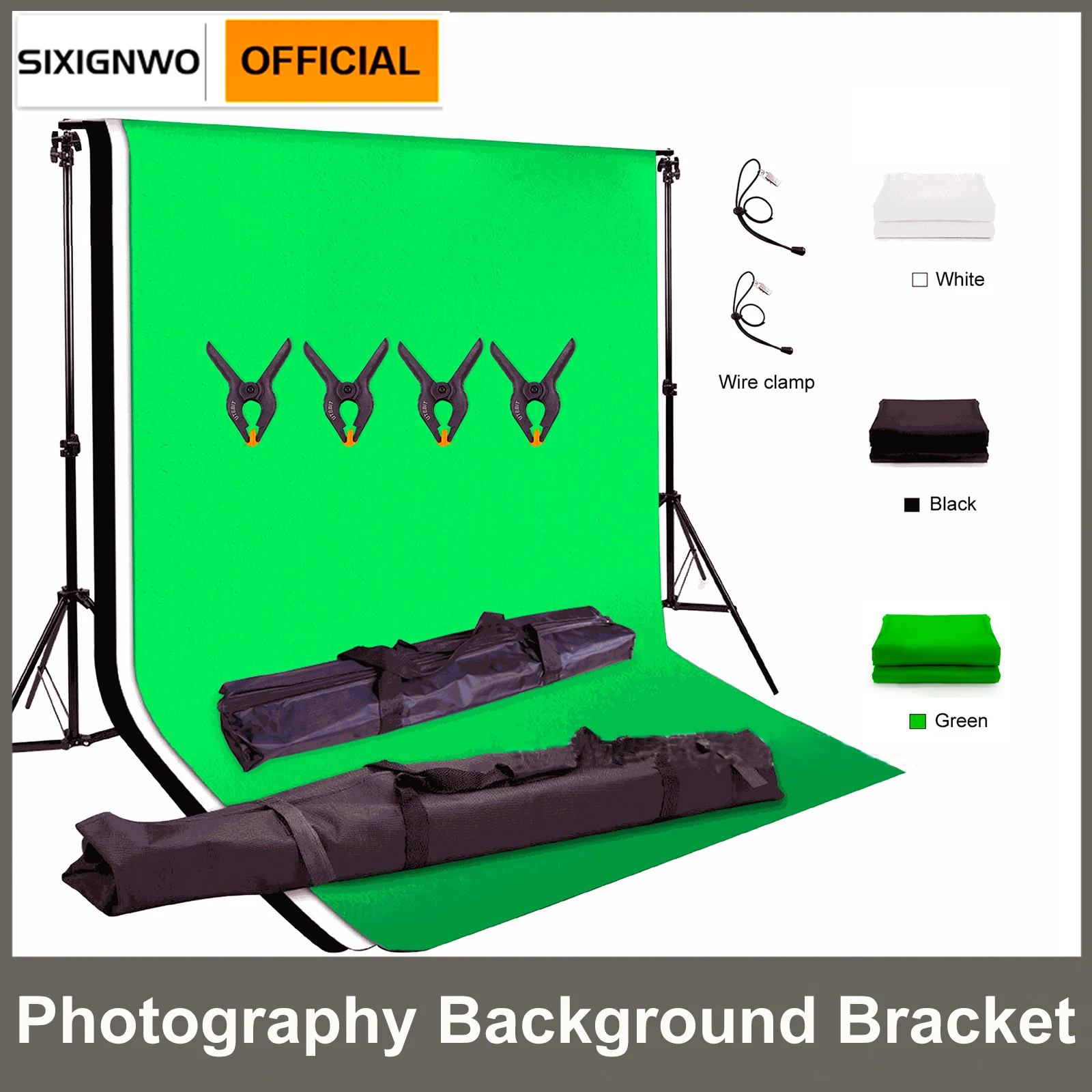 Background stand Photography Photo Studio Softbox Lighting Kit With 2.8x3M Background Frame 2pcs Backdrops Tripod Stand Bracket
