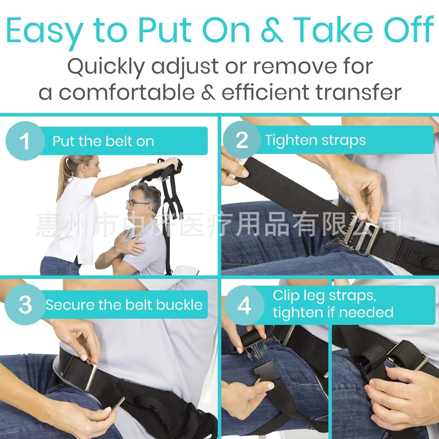 Elderly Safety Gait Assist Belt with Leg Loops Walking Support Device for Stroke Hemiplegia Patients Rehabilitation Care Aid