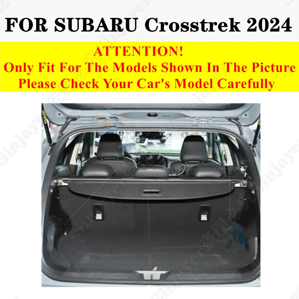 Car Trunk Mat For SUBARU Crosstrek 2024 All Weather Rear Cargo Cover Carpet Liner Tail Interior Vehicles Parts Boot Luggage Pad