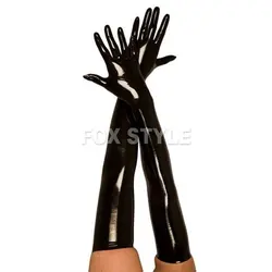 black latex gloves hand made item