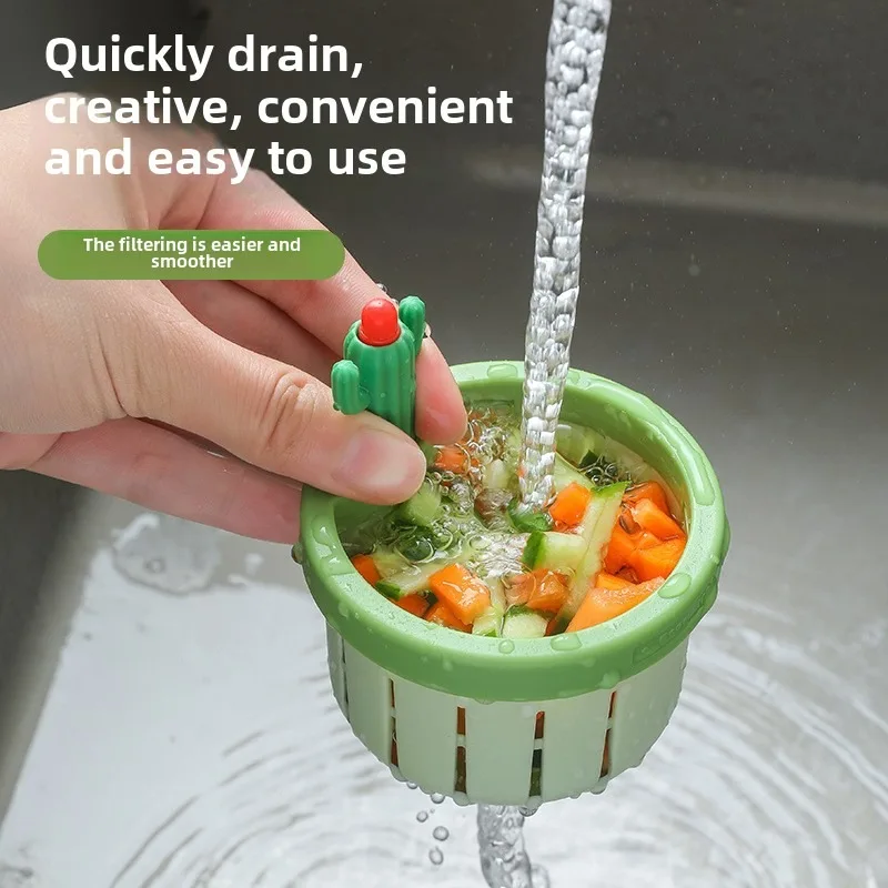 Kitchen Sink Filter Net Universal New Homehold Cactus Filter Basket Leftovers Residue Filter Water Net