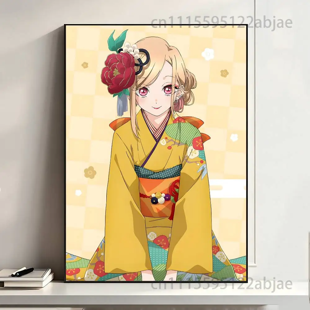 M-Marin Kitagawa Poster HD Art Sticky Wall Waterproof Home Living Room Bedroom Bar Aesthetic Decoration