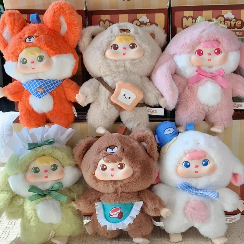 

Blind Box Miyee Cafe House Vinyl Plush Toys Cute Doll Bag Pendant Anime Figures Collect Model Mystery Box for Girl Surprise Gift