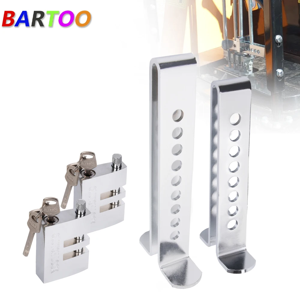8 Holes Pedal Lock Universal Car Anti-Pry Brake Pedal Lock Auto Vehicle Anti-Theft Security Protection Device EM1115