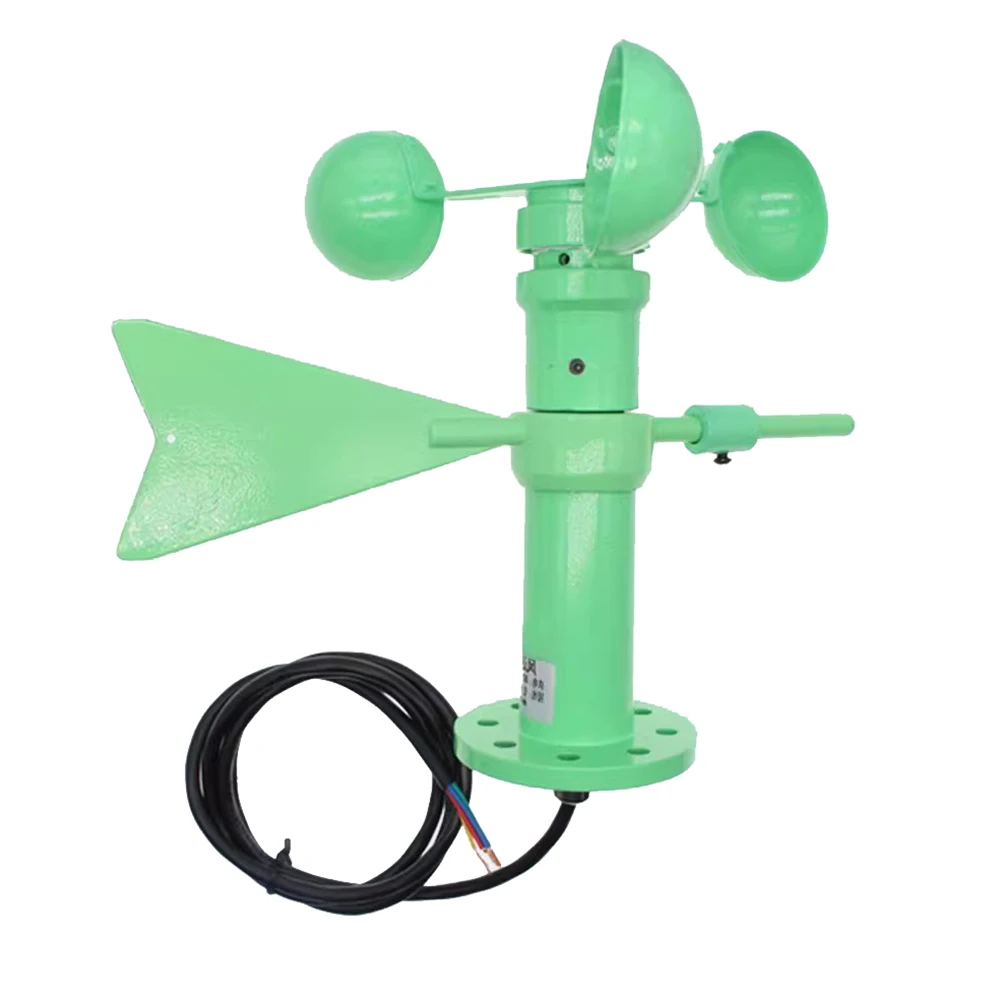Wind Speed & Direction Sensor 0–30 m/s 0–360° RS485 with Flange-Type Base