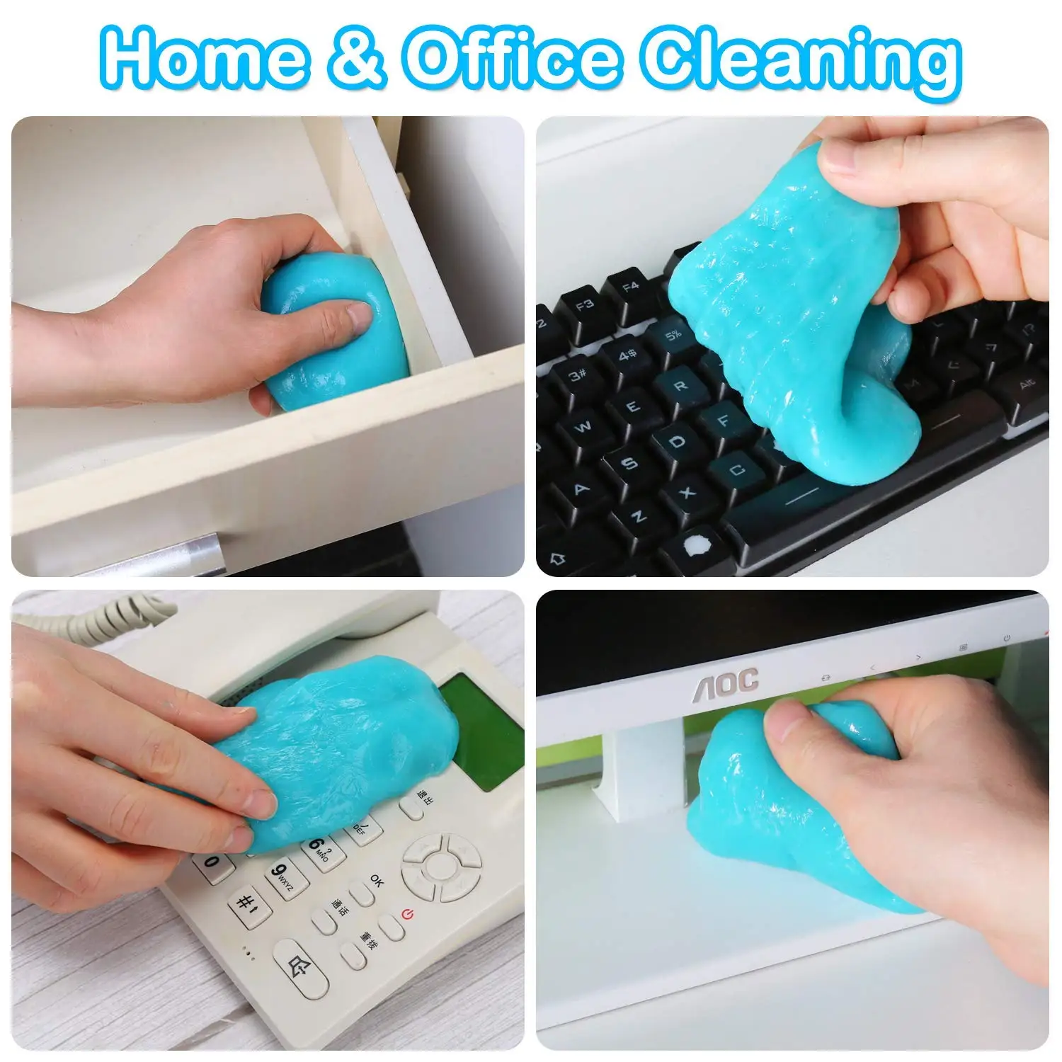 Car Cleaning Gel Slime Magic Mud Automobile Air Vent Computer Keyboard Dirt Dust Remover Gel Car Wash Interior Cleaning Tool image 5