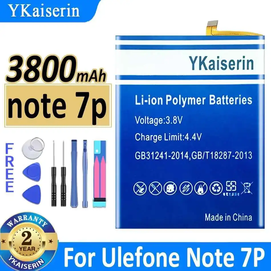 

High Performance 3800Mah Mobile Phone Battery For Ulefone Note 7P Note7p