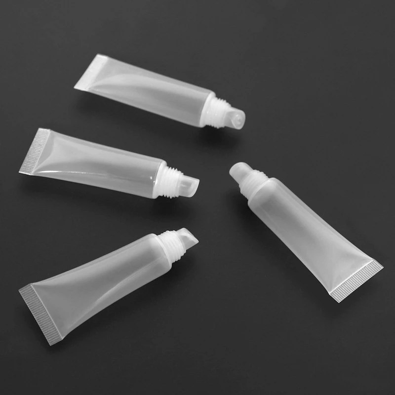 2025-250 Pack 10Ml Lip Gloss Tubes Empty Lotion Refill Tubes Soft Squeeze Tubes For DIY Travel Distribution Bottle