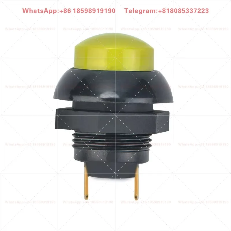 Industrial Reset Button P9-21121 Waterproof 12mm Mounting Hole Self Reset Push Button Switch